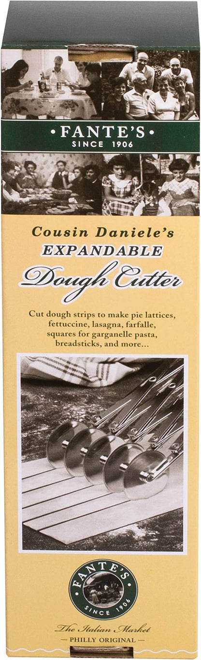 Fantes Expandable 5-Wheel Stainless Steel Dough Cutter, The Italian Market Original since 1906