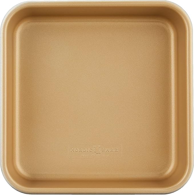 Nordic Ware Naturals Aluminum NonStick 9x9-Inches Square Cake Pan