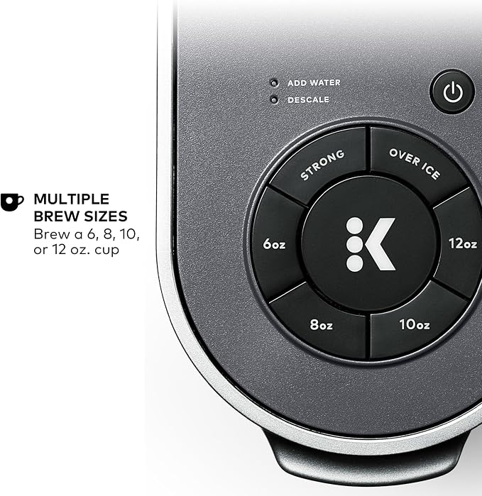 Keurig K-Supreme Single Serve K-Cup Pod Coffee Maker, MultiStream Technology, 4 Brew Sizes, 66oz Dual-Position Removable Reservoir, Gray