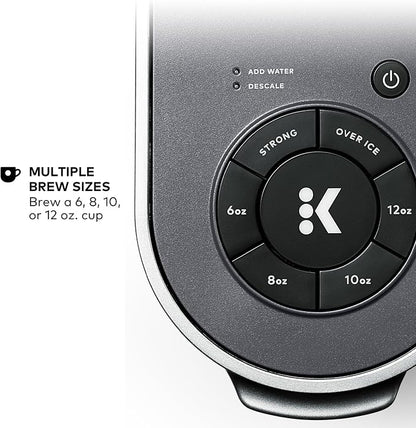 Keurig K-Supreme Single Serve K-Cup Pod Coffee Maker, MultiStream Technology, 4 Brew Sizes, 66oz Dual-Position Removable Reservoir, Gray