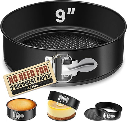 Vakoo 9 Inch Springform Pan - Nonstick, Leakproof Cheesecake Pan for Baking, Easy Release, No Parchment Paper Needed