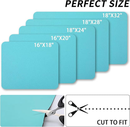 HotLive Dish Drying Mat for Kitchen Counter, Heat Resistant Drainer Mats with Non-slip Rubber Backed, Hide Stain Kitchen Super Absorbent Draining Mat, Easy to Clean Dish Rack Pad, Teal 18"x24"