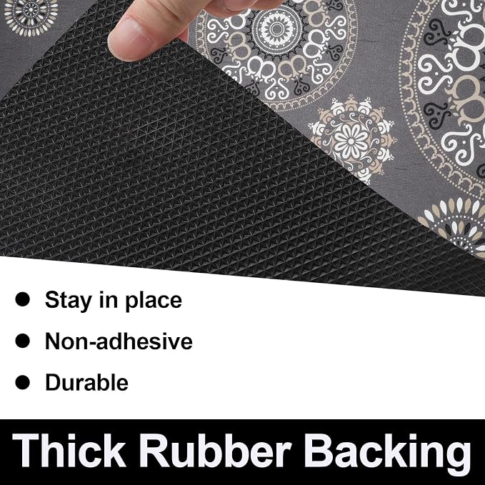AiBOB Waterproof Under Sink Mat, Absorbent Quick Dry Sink Liners Protect Cabinets, Durable Shelf Liners, Slip Resistant and Non-Adhesive, 24X68, Multi