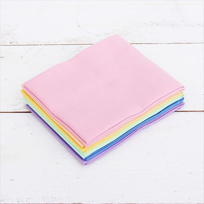 Threadart 6 Fat Quarter Bundles - Pastel Solids 100% Cotton Fabric - Premium 100% Cotton Quilting Fabric - No Duplicates - Full Size Fat Quarters 18"x21"