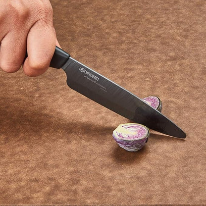 Kyocera's Revolution 4-Piece Knife Set: Includes 7" Chef's Santoku, 5.5" Santoku, 4.5" Utility & 3" Paring-Black