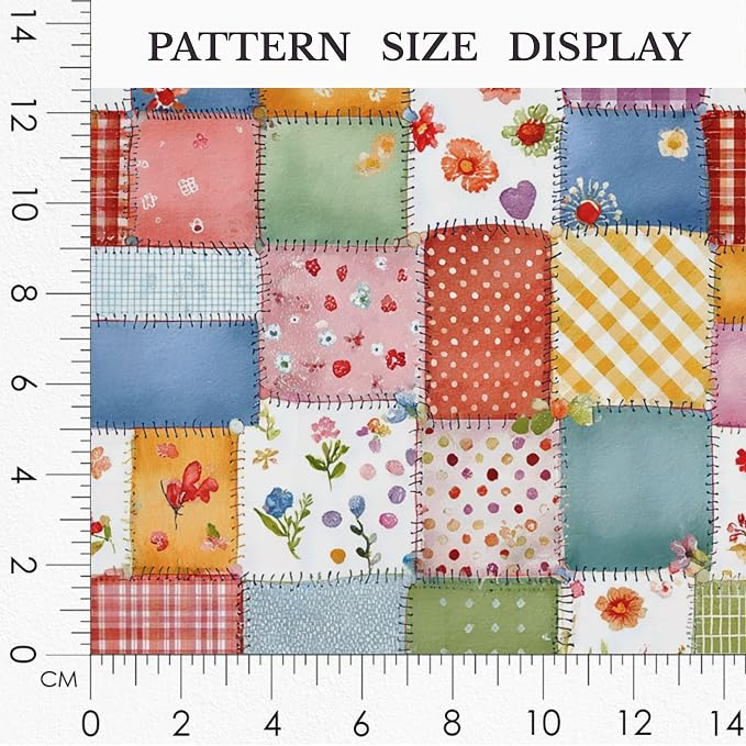100% Cotton Fabric by the Yard – Turkish Quality Quilting & Sewing Fabric, 1 Yard x 1.69 Yards Wide, Patchwork Cotton for Crafts