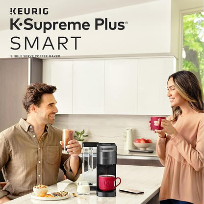 Keurig K-Supreme Plus SMART Coffee Maker, Single Serve K-Cup Pod Coffee Brewer, BREWID and MultiStream Technology, 78 Oz, Black