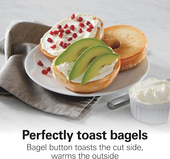 Hamilton Beach Sleek Stainless Steel 2 Slice Toaster, Sure-Toast One-Slice Technology, R22721 (Renewed)