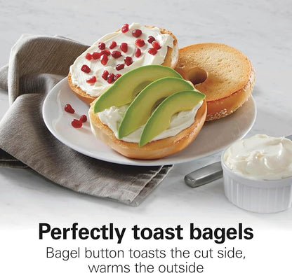 Hamilton Beach Sleek Stainless Steel 2 Slice Toaster, Sure-Toast One-Slice Technology, R22721 (Renewed)
