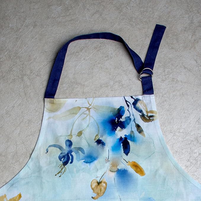 Maison d' Hermine 100% Cotton Apron for women with Pocket Kitchen Chef Apron for Men Cooking Spring Summer