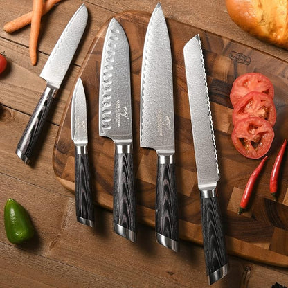 NANFANG BROTHERS Damascus + VG10 Knife,72 Layers, Sharp,Multi-functional,Cooking Utensils,Cutting Meat,Vegetables,Fruits,Home Use,Commercial