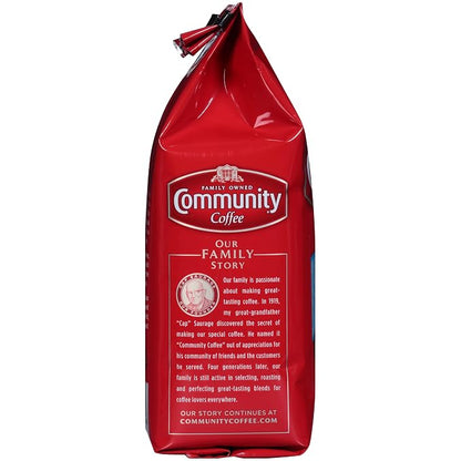 Community Coffee French Vanilla Flavored 72 Ounces, Medium Roast Ground Coffee, 12 Ounce Bag (Pack of 6)