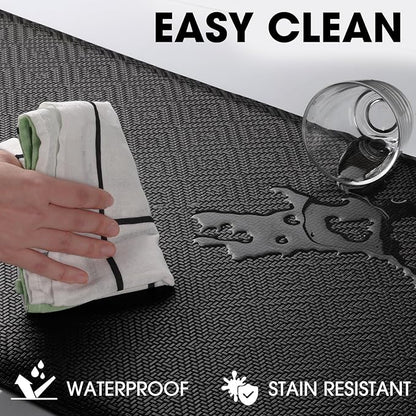 Mattitude Kitchen Mat Cushioned Anti-Fatigue Floor Mat Water Resistant Non-Slip Mats and Rugs Standing and Comfort Desk Mats for House Sink Office Laundry (Black, 17.3"x39")