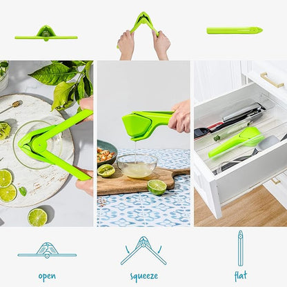 Dreamfarm Original Lime Fluicer Easy-Squeeze Fold-Flat Citrus Juicer - 9 Inch, Suits Lime Only