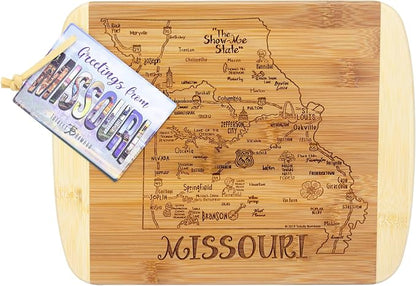 Totally Bamboo A Slice of Life Missouri State Serving and Cutting Board, 11" x 8.75"