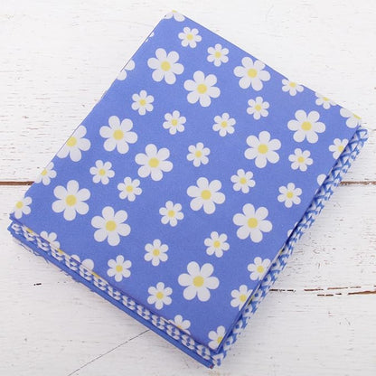 Threadart Exclusive 5 Fat Quarter Bundles - Blue Confetti Brights Collection 100% Cotton Fabric - Premium 100% Cotton Quilting Fabric - No Duplicates - Full Size Fat Quarters 18"x21" - Blue