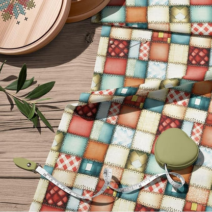 100% Cotton Fabric by the Yard – Turkish Quality Quilting & Sewing Fabric, 1 Yard x 1.69 Yards Wide, Patchwork Cotton for Crafts