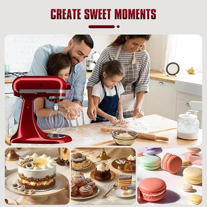 Whole Stainless Steel K45WW Whisk Attachment for KitchenAid 4.5-5 Tilt-Head Mixer, Dishwasher Safe Wire Whip for Kitchen Aid
