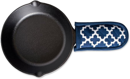 DII Lattice Basics Collection Kitchen Essentials, Pan Handle Set, Nautical Blue, 3, Piece