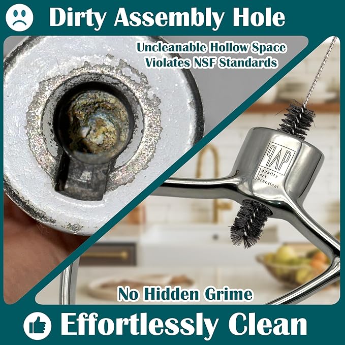 Stainless Steel Flat Beater - Compatible with KitchenAid 4.5-5qt Bowl-Lift Mixer, Fits Heavy Duty, Professiona HD, Pro 450, Pro 500, Limited Edition, ProLine Series, K5A, K4SS, K5SS, KSM5, KSM50