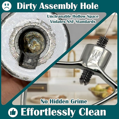 Stainless Steel Flat Beater - Compatible with KitchenAid 4.5-5qt Bowl-Lift Mixer, Fits Heavy Duty, Professiona HD, Pro 450, Pro 500, Limited Edition, ProLine Series, K5A, K4SS, K5SS, KSM5, KSM50