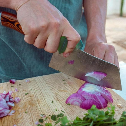 EverGrip Ergonomic Grip for Chef Knife & Kitchen Knives - Helper for Precise Cutting & Improved Cutting Comfort | Cooking Knife Tool Accessory & Pinch Grip Trainer