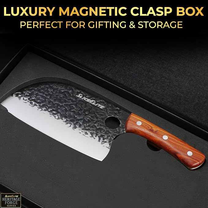 Hand-Forged Professional Butcher Knife (SERBIAN CHEF KNIFE)