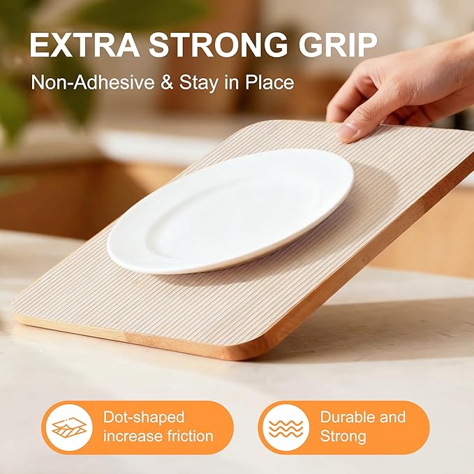 FEXIA Shelf Liner for Kitchen Cabinets Drawer Non Adhesive Non-Slip Liner 12 Inches x 20 FT Waterproof & Oil-Proof Durable Material Fridge Liner for Shelves