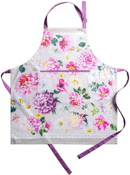 Maison d' Hermine 100% Cotton Apron for women with Pocket Kitchen Chef Apron for Men Cooking Spring Summer