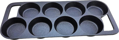 HAWOK Cast Iron Cake pan with 8 Molds…