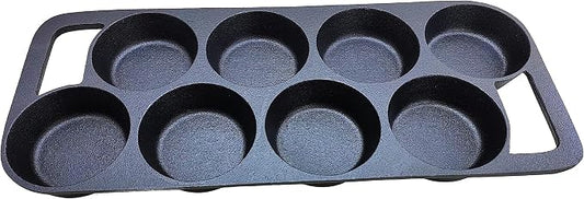 HAWOK Cast Iron Cake pan with 8 Molds…