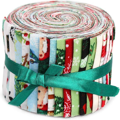Jelly Rolls for Quilting, Jelly Roll Fabric Strips for Quilting, Pre-Cut in Vivid Colors, Jelly Rolls for Clearance, Fabric Jelly Roll with Different Patterns