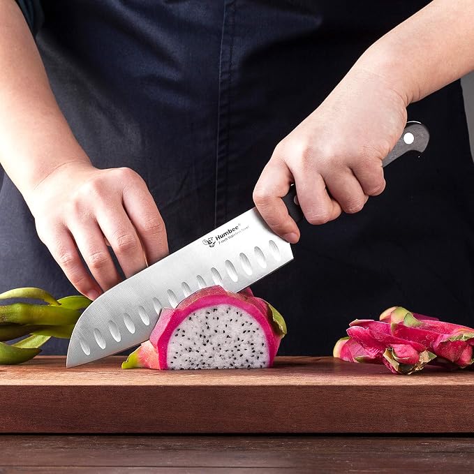 Chef 7-Inch Santoku Knife Ultra Sharp Kitchen Knife Japanese Chefs Knife