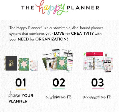 me & my BIG ideas Accessory Book Bundle - The Happy Planner Scrapbooking Supplies - Glam Girl Theme - 4 Sticky Note Pads & 1 ListPad - Multi-Color & Gold Foil Stickers - 20 Sheets, 636 Stickers Total