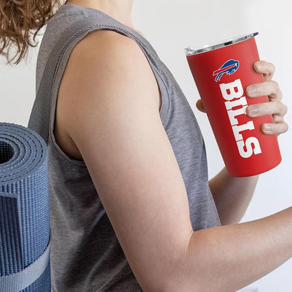 Rico Industries NFL Football Soft Touch, Easy Grip Tumbler
