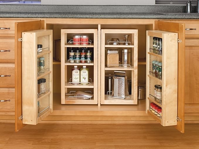 REV-A-Shelf Wood Base Cabinet Door Mount Organizer