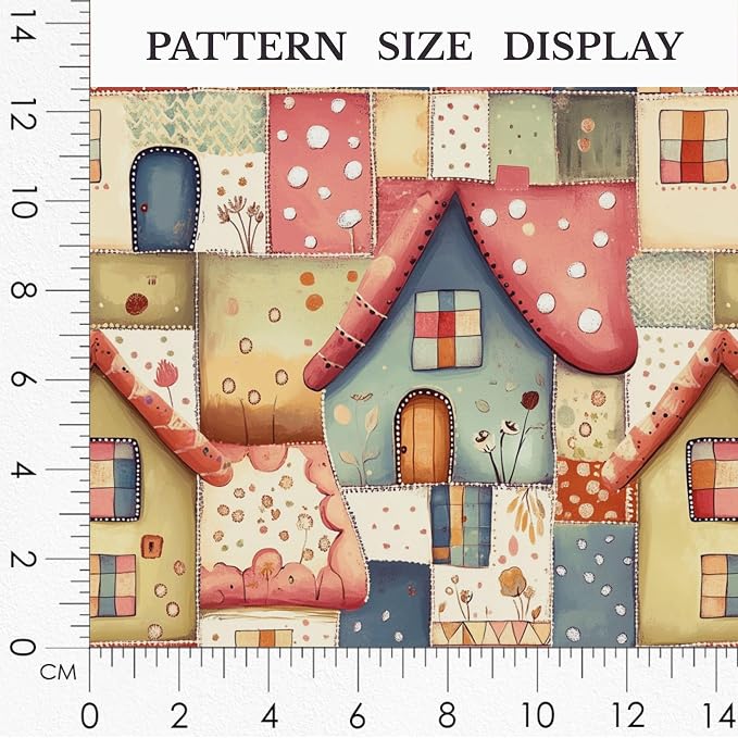 100% Cotton Fabric by the Yard – Turkish Quality Quilting & Sewing Fabric, 1 Yard x 1.69 Yards Wide, Patchwork Cotton for Crafts