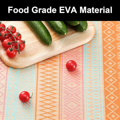Cooyes Shelf Drawer and Cabinet Liner, Washable Oil-Proof Shelf Liners for Kitchen Cabinets, Shelves, Refrigerator, Non-Adhesive Drawers Mats（23.6" W x 236" L）