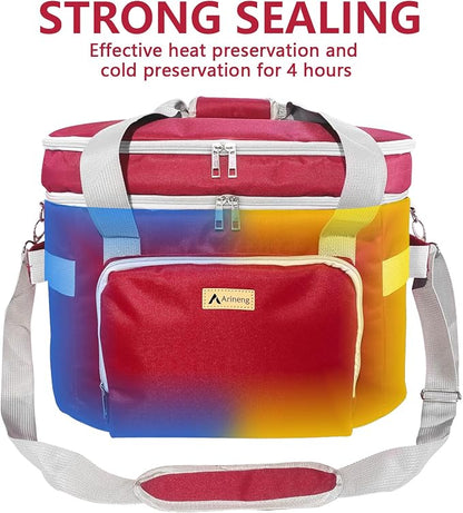 Crock Pot Bags carrying bag for 4-8 Quart Crock Pots - Insulated Travel Carrier with Fixators, Base Pad, and Shoulder Strap - Suitable for Small and Large Slow Cookers