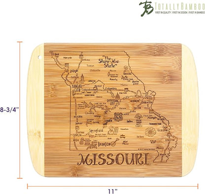 Totally Bamboo A Slice of Life Missouri State Serving and Cutting Board, 11" x 8.75"
