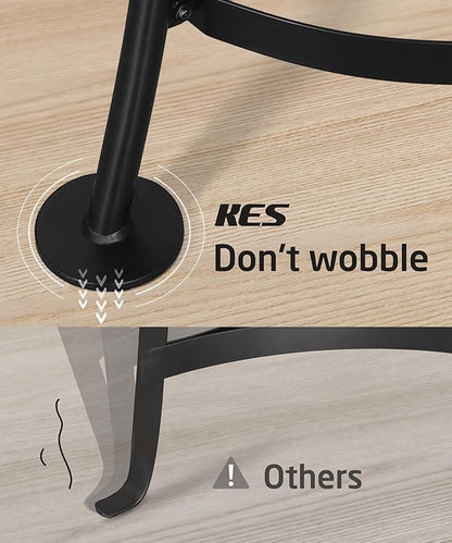 KES 264 Lbs Capacity Freestanding Pot Rack, 6-Tier Cast Iron Cookware Stand with 6 Hooks, Pots and Pans Storage Tower for Kitchen, Stable Base, Anti-tip Strap & Floor Protectors Black, KUR531S6-BK