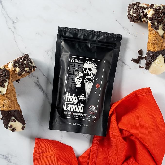 Bones Coffee Company Favorite Flavors Sample Pack Box Set with Specialty Coffee Mug, 5 Assorted Single-Origin Low Acid Medium Roast Arabica Beans Flavored Coffee Gifts, 4 oz Pack of 5 Whole Bean