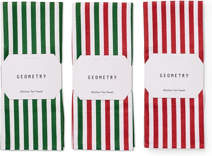 GEOMETRY Christmas Kitchen Towels - Quick Dry Microfiber Cloth Dish Towels for Kitchen Drying - Premium Quick Dry Towel 3-Pack Set - Jubilee Tea Towel