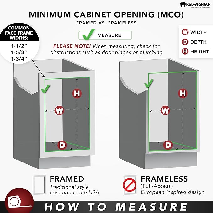 REV-A-Shelf Wood Base Cabinet Swing Out Pantry Organizer