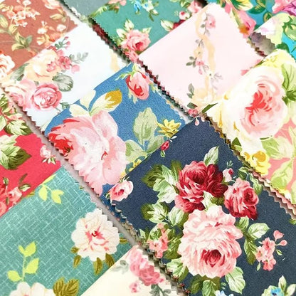 Nodsaw Jelly Rolls for Quilting Clearance 42 Strip 2.5" x 44" - Cotton Jelly Roll Fabric Strips for Quilting, Sewing, Blanket, Rug, Home Decor, and Purse Making, Rose Floral