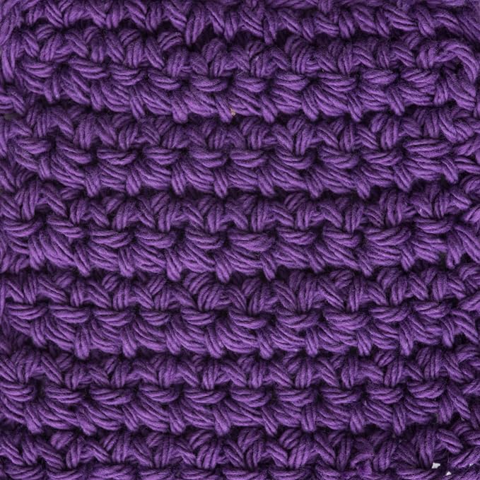 Lily Sugar'n Cream 100% Cotton Yarn 6-Pack Bundle with Bella's Crafts Stitch Markers (Rainbow)