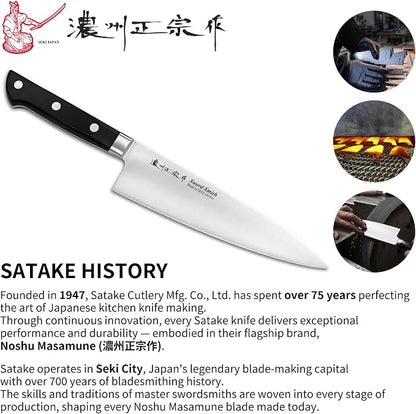 8.3 Inch Japanese Chef Knife, Made in Japan, Full Tang High Carbon Molybdenum Stainless Steel Gyuto Knife for Rock Chopping Meat, Fish and Vegetables