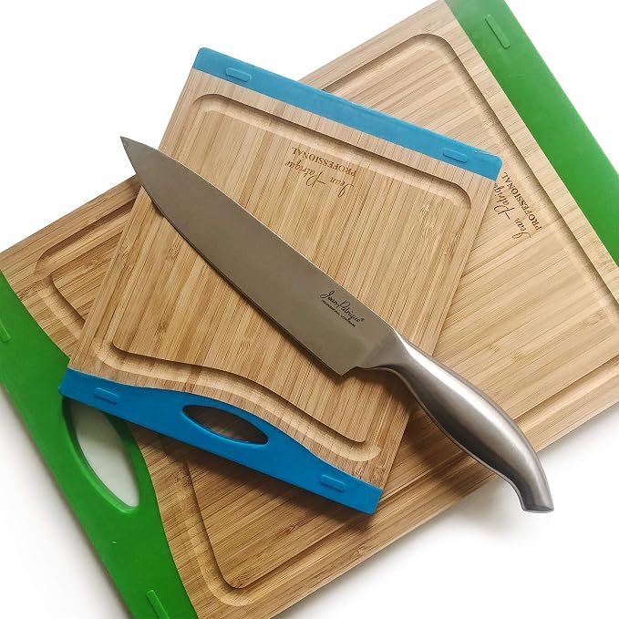 Jean-Patrique Professional Chef Knife - 8 Inch Kitchen Knife, Stainless Steel, Large Sharp - Chopaholic