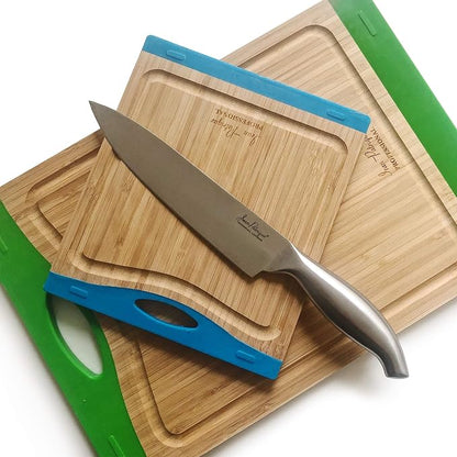 Jean-Patrique Professional Chef Knife - 8 Inch Kitchen Knife, Stainless Steel, Large Sharp - Chopaholic