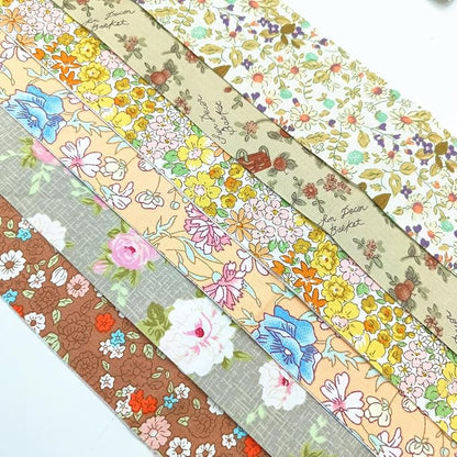 42Pcs Cotton Jelly Roll Fabric Strips - 2.5×19.6 Inch Pre-Cut Quilting Bundles for Sewing, Patchwork | DIY Cushions, Tablecloths, Home Decor (01)